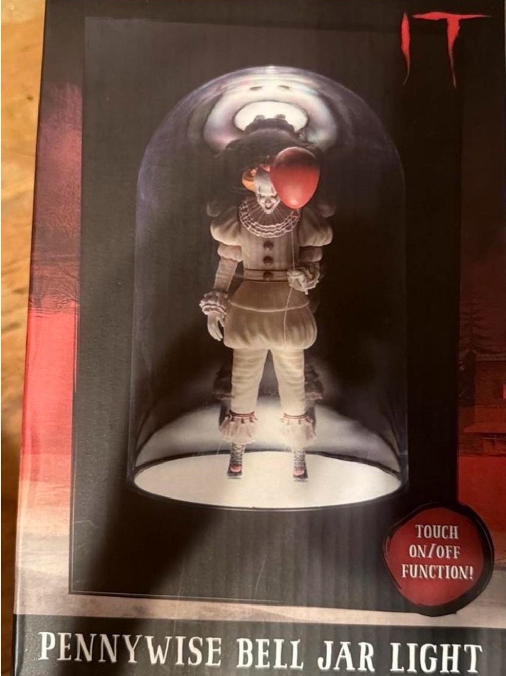Pennywise Bell Jar Light - Red and White Decorative Accent
